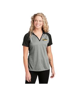 Sport-Tek - Ladies PosiCharge RacerMesh Raglan Heather Block Polo