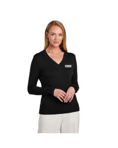Brooks Brothers Women's Cotton Stretch V-Neck Sweater