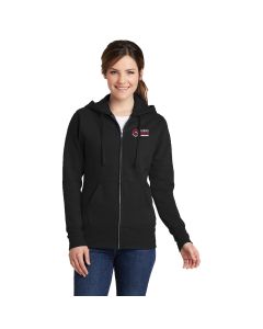 Port & Company - Ladies Core Fleece Full-Zip Hooded Sweatshirt