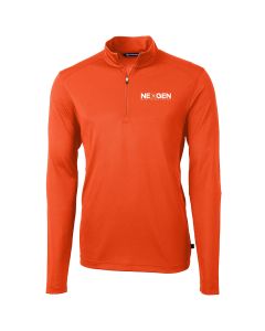 Cutter & Buck - Mens Virtue Eco Pique Recycled Quarter-Zip Pullover