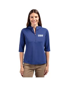 Cutter & Buck Women's Virtue Eco Pique Recycled Half-Zip Hoodie