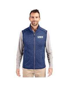 Cutter & Buck Men's Mainsail Sweater-Knit Full Zip Vest
