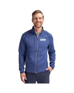 Cutter & Buck Men's Mainsail Sweater-Knit Full Zip Jacket